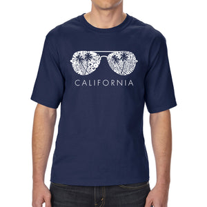 California Shades - Men's Tall Word Art T-Shirt