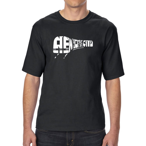 NY SUBWAY - Men's Tall Word Art T-Shirt