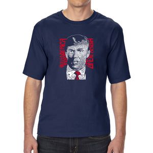 Trump Make America Great Again - Men's Tall Word Art T-Shirt