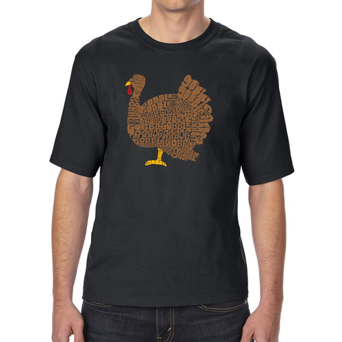Thanksgiving - Men's Tall and Long Word Art T-Shirt