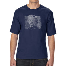 Load image into Gallery viewer, Mark Twain - Men&#39;s Tall Word Art T-Shirt