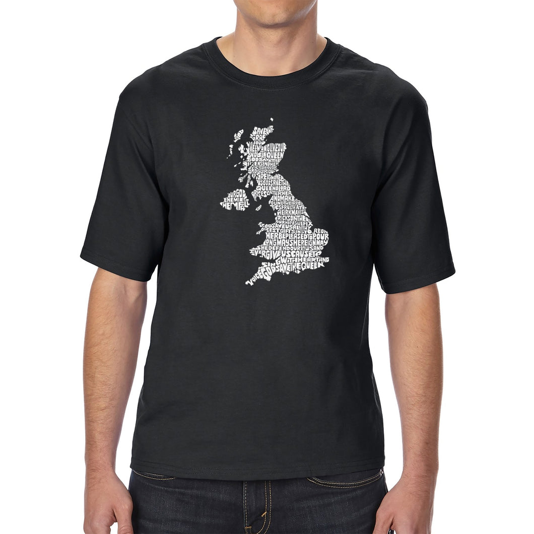 GOD SAVE THE QUEEN - Men's Tall Word Art T-Shirt