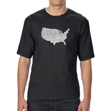 Load image into Gallery viewer, THE STAR SPANGLED BANNER - Men&#39;s Tall Word Art T-Shirt