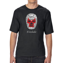Load image into Gallery viewer, MEXICAN WRESTLING MASK - Men&#39;s Tall Word Art T-Shirt