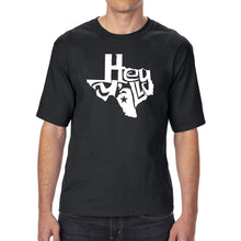 Load image into Gallery viewer, Hey Yall - Men&#39;s Tall Word Art T-Shirt