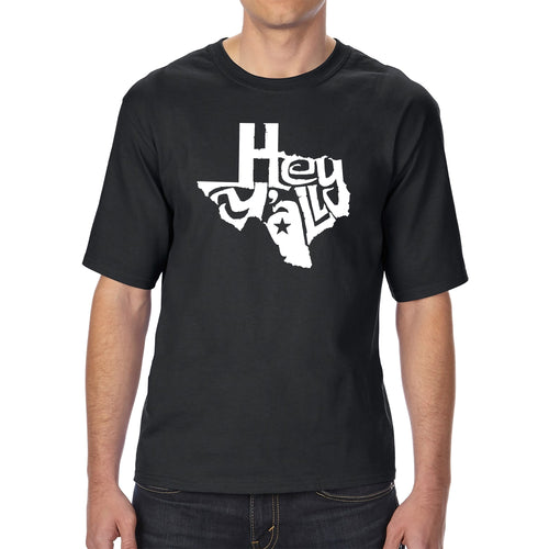 Hey Yall - Men's Tall Word Art T-Shirt