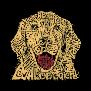 LA Pop Art Boy's Word Art Hooded Sweatshirt - Dog