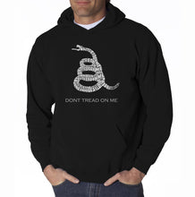 Load image into Gallery viewer, DONT TREAD ON ME - Men&#39;s Word Art Hooded Sweatshirt