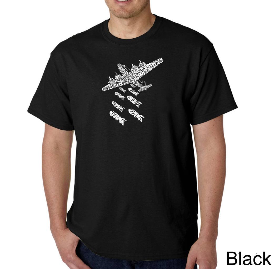 DROP BEATS NOT BOMBS - Men's Word Art T-Shirt
