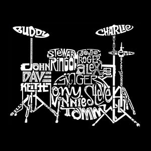 Drums - Women's Word Art V-Neck T-Shirt