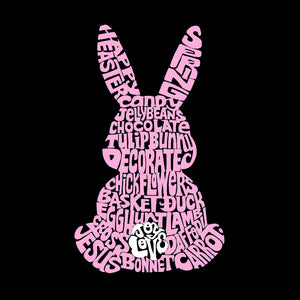 Easter Bunny  - Women's Premium Word Art Flowy Tank Top