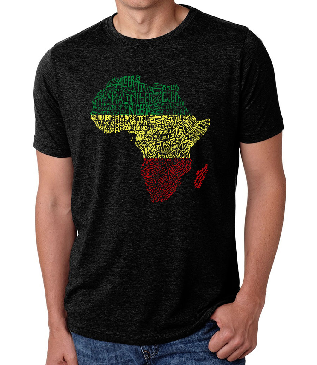 Countries in Africa - Men's Premium Blend Word Art T-Shirt