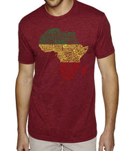 Load image into Gallery viewer, Countries in Africa - Men&#39;s Premium Blend Word Art T-Shirt