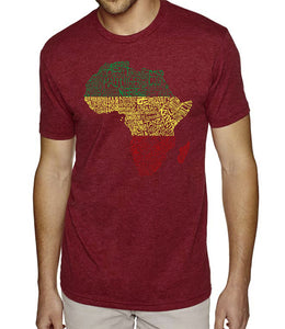 Countries in Africa - Men's Premium Blend Word Art T-Shirt
