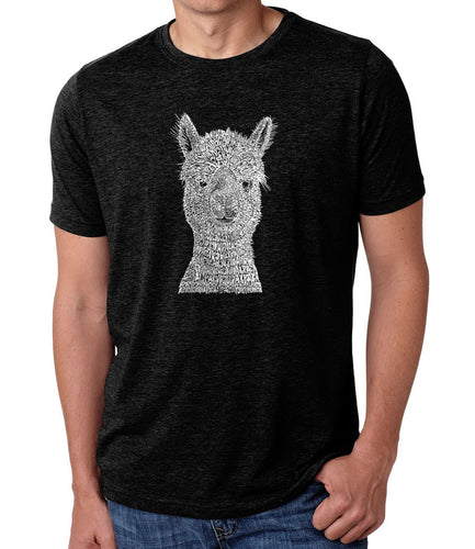 Alpaca - Men's Premium Blend Word Art T-Shirt