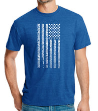 Load image into Gallery viewer, National Anthem Flag - Men&#39;s Premium Blend Word Art T-Shirt