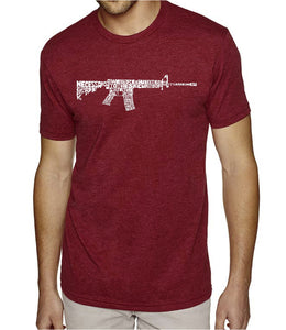 AR15 2nd Amendment Word Art - Men's Premium Blend Word Art T-Shirt