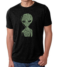 Load image into Gallery viewer, Alien - Men&#39;s Premium Blend Word Art T-Shirt