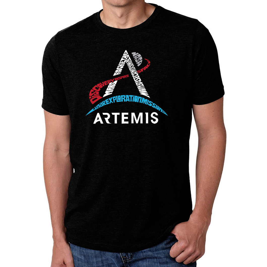 NASA Artemis Logo - Men's Premium Blend Word Art T-Shirt