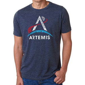 NASA Artemis Logo - Men's Premium Blend Word Art T-Shirt