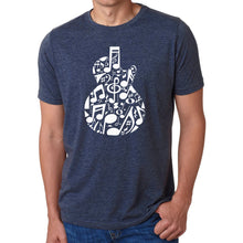 Load image into Gallery viewer, Music Notes Guitar - Men&#39;s Premium Blend Word Art T-Shirt