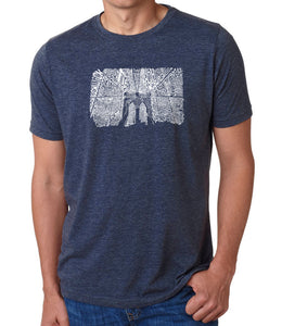 Brooklyn Bridge - Men's Premium Blend Word Art T-Shirt
