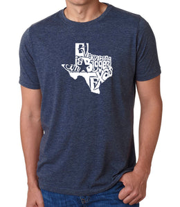 Everything is Bigger in Texas - Men's Premium Blend Word Art T-Shirt