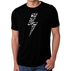 Lightning Bolt  - Men's Premium Blend Word Art T-Shirt