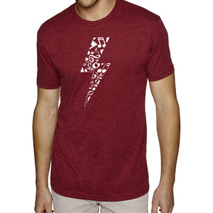 Lightning Bolt  - Men's Premium Blend Word Art T-Shirt