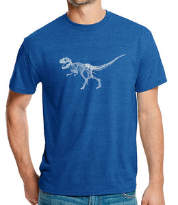 Dinosaur TRex Skeleton - Men's Premium Blend Word Art T-Shirt