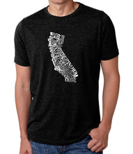 Load image into Gallery viewer, California State - Men&#39;s Premium Blend Word Art T-Shirt