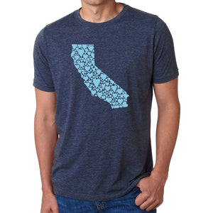 California Hearts  - Men's Premium Blend Word Art T-Shirt