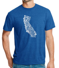 Load image into Gallery viewer, California State - Men&#39;s Premium Blend Word Art T-Shirt