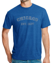 Load image into Gallery viewer, Chicago 1837 - Men&#39;s Premium Blend Word Art T-Shirt