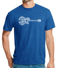 Load image into Gallery viewer, Country Guitar - Men&#39;s Premium Blend Word Art T-Shirt