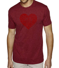 Load image into Gallery viewer, Country Music Heart - Men&#39;s Premium Blend Word Art T-Shirt