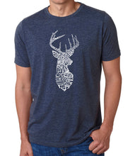 Load image into Gallery viewer, Types of Deer - Men&#39;s Premium Blend Word Art T-Shirt