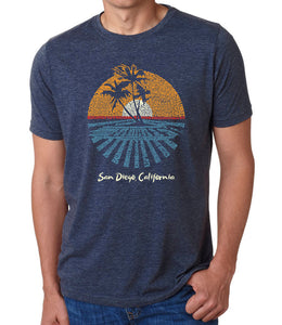 Cities In San Diego - Men's Premium Blend Word Art T-Shirt