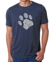 Load image into Gallery viewer, Dog Paw - Men&#39;s Premium Blend Word Art T-Shirt