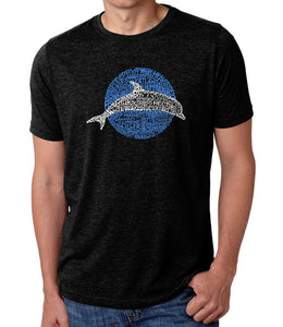 Species of Dolphin - Men's Premium Blend Word Art T-Shirt