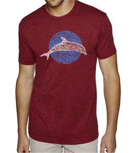 Species of Dolphin - Men's Premium Blend Word Art T-Shirt