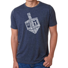 Load image into Gallery viewer, Hanukkah Dreidel - Men&#39;s Premium Blend Word Art T-Shirt