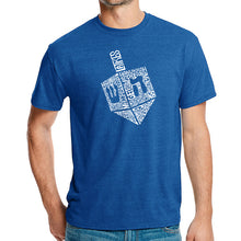 Load image into Gallery viewer, Hanukkah Dreidel - Men&#39;s Premium Blend Word Art T-Shirt