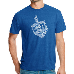 Hanukkah Dreidel - Men's Premium Blend Word Art T-Shirt