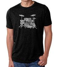 Load image into Gallery viewer, Drums - Men&#39;s Premium Blend Word Art T-Shirt
