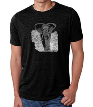 Load image into Gallery viewer, ELEPHANT - Men&#39;s Premium Blend Word Art T-Shirt