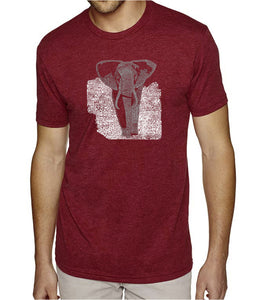 ELEPHANT - Men's Premium Blend Word Art T-Shirt