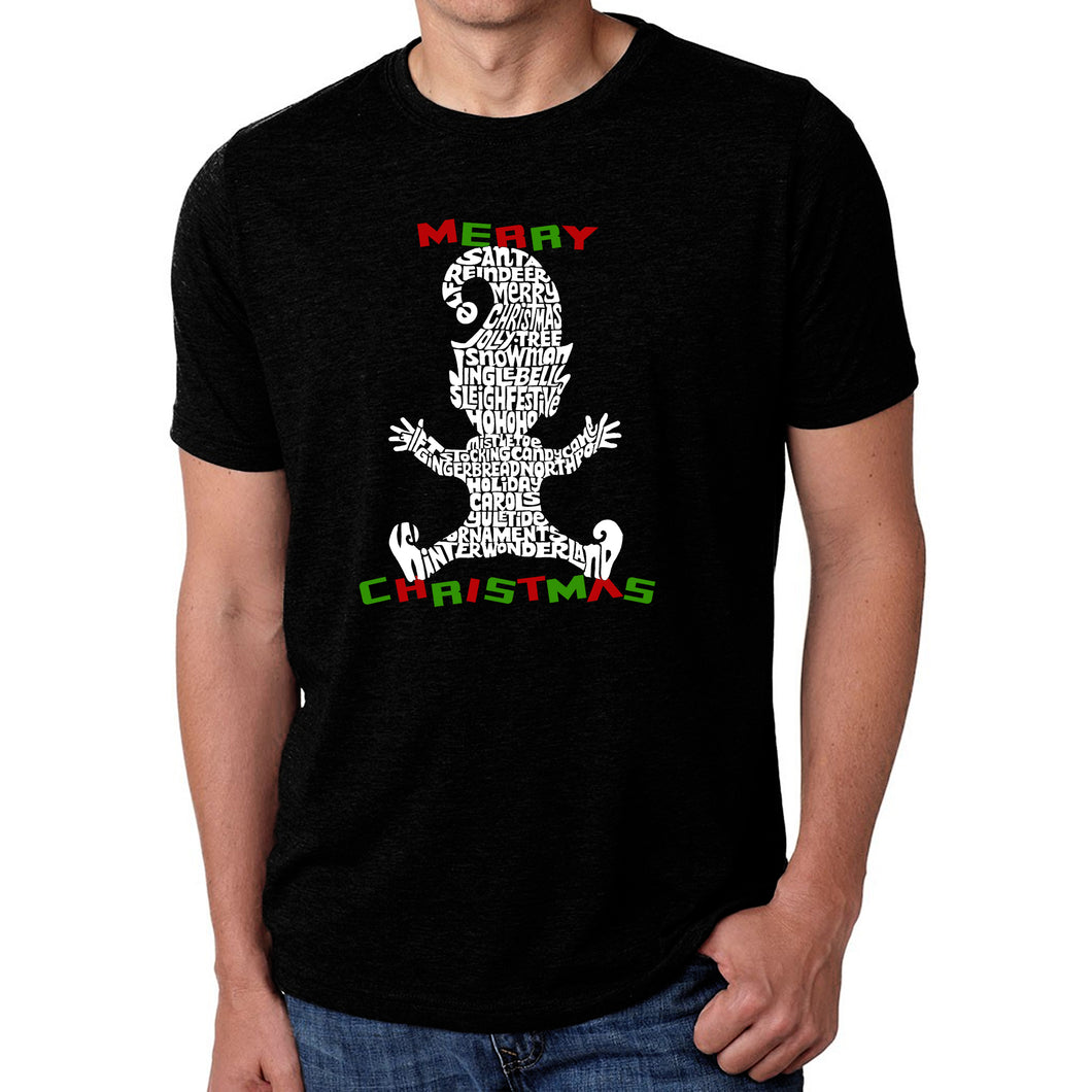 Christmas Elf - Men's Premium Blend Word Art T-Shirt