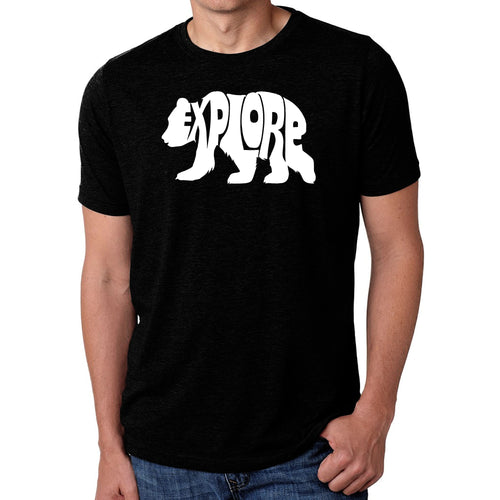 Explore - Men's Premium Blend Word Art T-Shirt