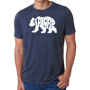 Explore - Men's Premium Blend Word Art T-Shirt